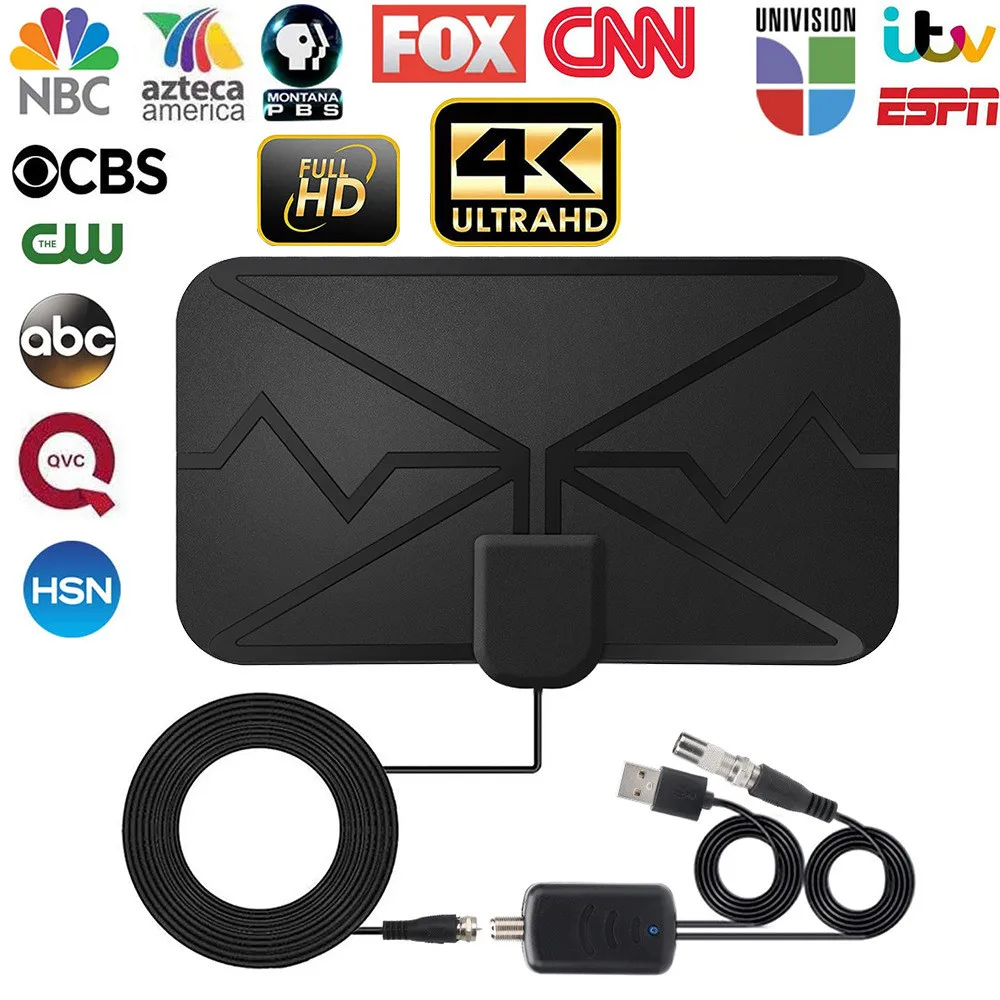 4K 25dB High Gain HD TV DTV Box Digital TV Antenna 3000Mile Booster Active Indoor Aerial HD Flat Design For DVB-T2 TV Antenna
4K 25dB High Gain HD TV DTV Box Digital TV Antenna 3000Mile Booster Active Indoor Aerial HD Flat Design For DVB-T2 TV Antenna