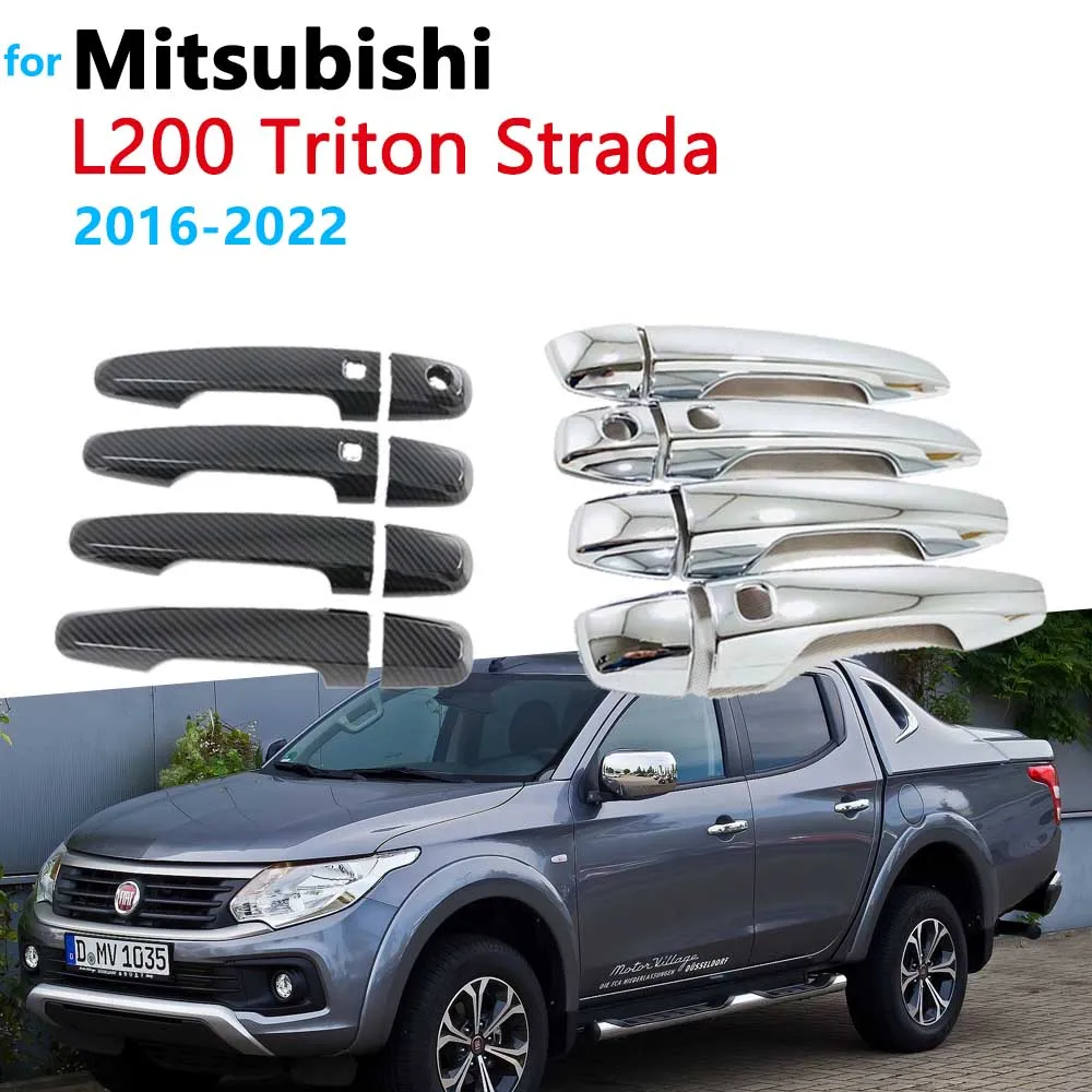 for Mitsubishi Triton L200 Strada Ram 1200 KJ KK KL 2016~2022 2017 Chrome Door Handle Cover Car Accessories Stickers Trim Set
for Mitsubishi Triton L200 Strada Ram 1200 KJ KK KL 2016~2022 2017 Chrome Door Handle Cover Car Accessories Stickers Trim Set