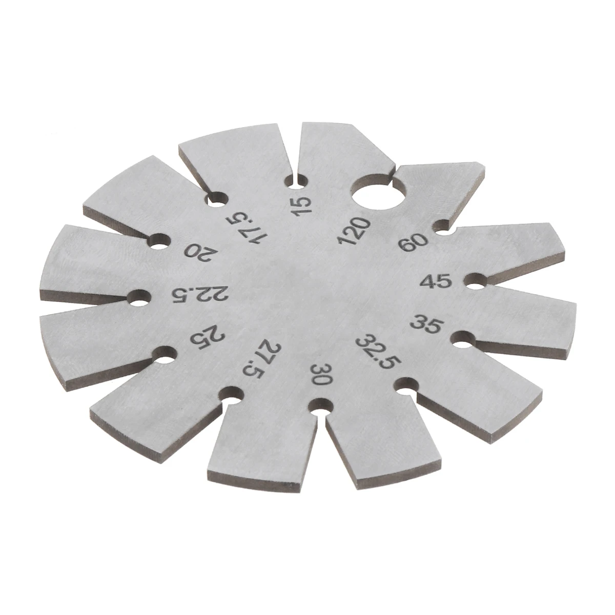 Screw Pitch Gauges Stainless Steel Bevel Gauge Angle Range 15 to 120 Degree Round Gauge Diameter Protractor Thickness Gauge
Screw Pitch Gauges Stainless Steel Bevel Gauge Angle Range 15 to 120 Degree Round Gauge Diameter Protractor Thickness Gauge