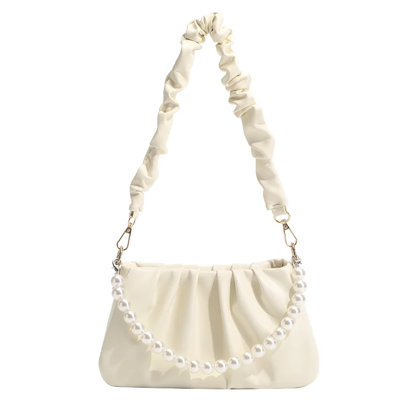 

Cloud Underarm Bag Womens Single Shoulder Bags 2023 New Female Commuter Handbag Bags With Beads