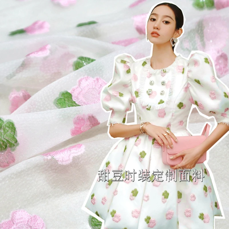 Жаккардовая ткань из органзы для весны и лета, тонкое цветочное тиснение, окрашенное в пряже платье, одежда, брендовая модная дизайнерская Ткань для шитья, оптовая продажа 
Жаккардовая ткань из органзы для весны и лета, тонкое цветочное тиснение, окрашенное в пряже платье, одежда, брендовая модная дизайнерская Ткань для шитья, оптовая продажа