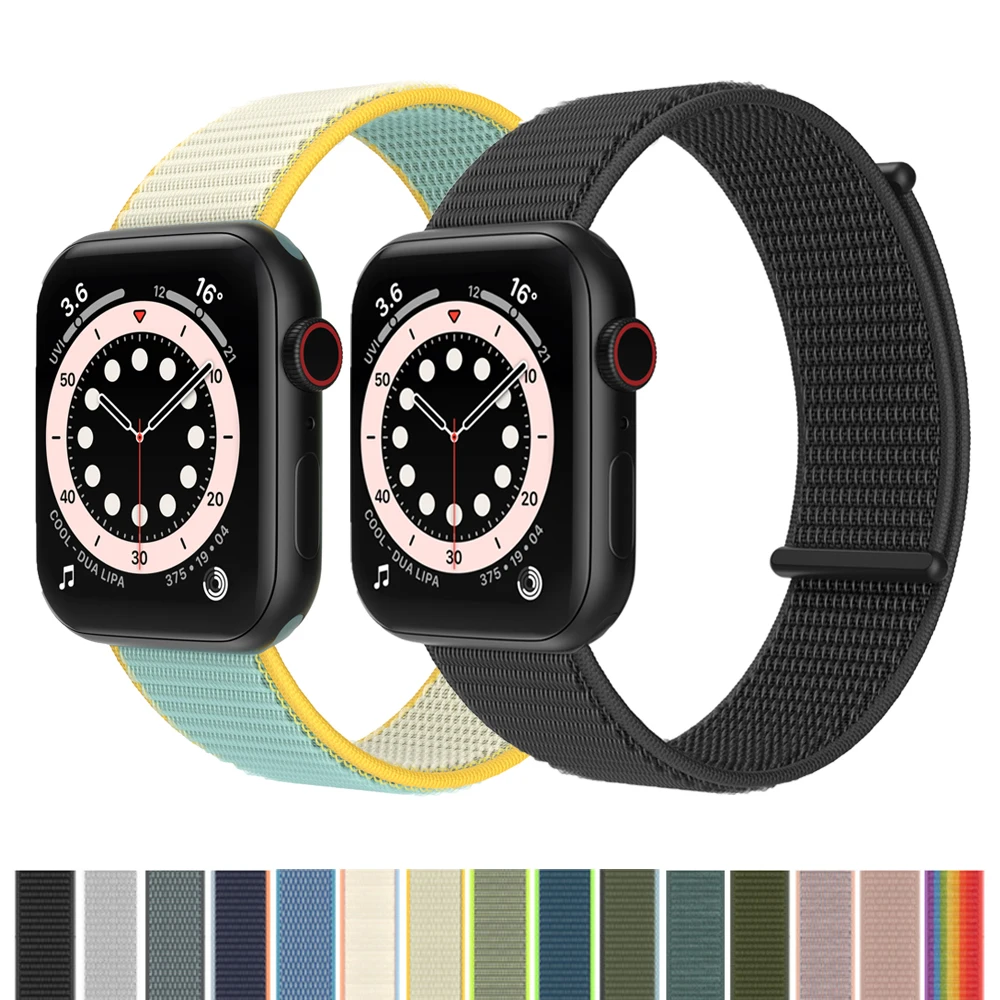 Nylon Bracelet for Apple Watch Bands Ultra 2 49mm 45mm 44mm 42mm Correa for iWatch Series 9 8 7 SE 6 5 4 3 Strap 40mm 41mm 38mm
Nylon Bracelet for Apple Watch Bands Ultra 2 49mm 45mm 44mm 42mm Correa for iWatch Series 9 8 7 SE 6 5 4 3 Strap 40mm 41mm 38mm
