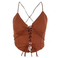2022 NEW Sexy Bandage Straps Crop Tops Women Elegant Ribbed Hollow Out Backless Sleeveless Top
2022 NEW Sexy Bandage Straps Crop Tops Women Elegant Ribbed Hollow Out Backless Sleeveless Top