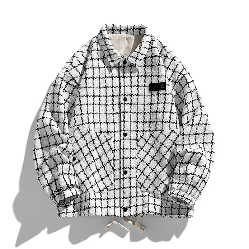 Men's Spring and Autumn Trendy Outerwear Fashion Brand Workwear Loose-fit Pocketed trendy cargo Jacket Plaid Youth coat outfit
Men's Spring and Autumn Trendy Outerwear Fashion Brand Workwear Loose-fit Pocketed trendy cargo Jacket Plaid Youth coat outfit