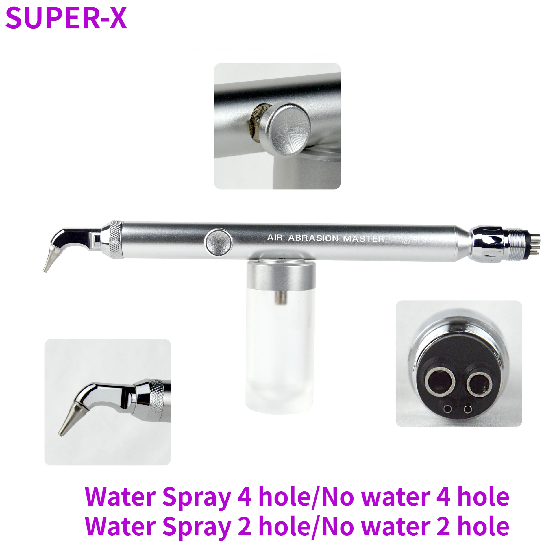 Dental Aluminum Oxide Micro Blaster Water Spray Interface Microetcher Sandblasting Alumina Gun Air Abrasion Polisher 2/4 Hole
Dental Aluminum Oxide Micro Blaster Water Spray Interface Microetcher Sandblasting Alumina Gun Air Abrasion Polisher 2/4 Hole