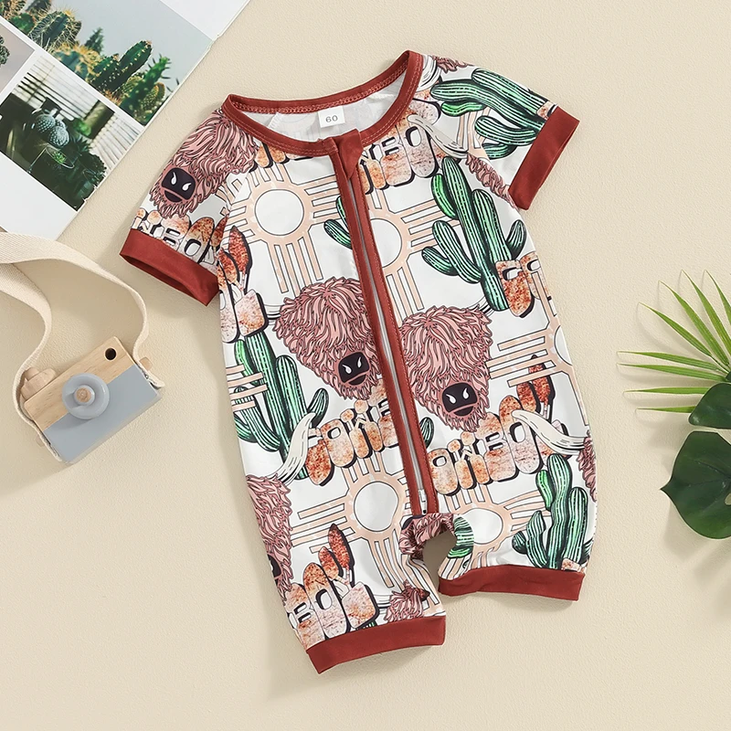 

Toddler Baby Boy Girl Summer Button Suspender Overall Jumpsuit Sleeveless Cute Cartoon Romper Infant Outfit