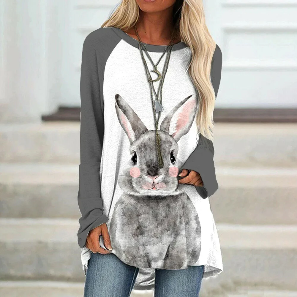 2023 New 3D Rabbit Print Fashion Casual Street Clothing High Quality Round Neck Pullover Round Neck Women's Long Sleeves
2023 New 3D Rabbit Print Fashion Casual Street Clothing High Quality Round Neck Pullover Round Neck Women's Long Sleeves