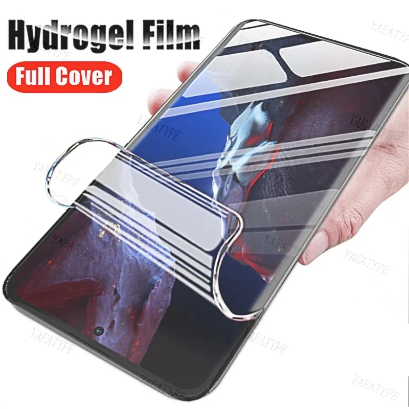 

Full Cover Hydrogel Film For Xiaomi Poco X5 X4 X3 NFC F3 F4 GT F5 Screen Protector POCO M3 M4 M5 Pro M5S C3 C40 C50 C55 Film