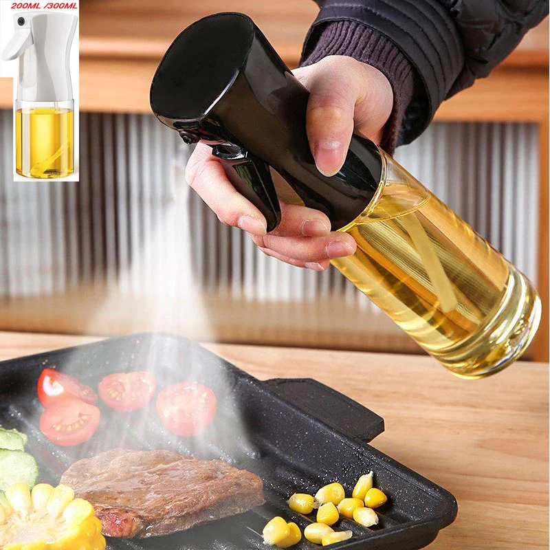 

200ml 300ml Oil Spray Bottle Kitchen BBQ Cooking Olive Oil Dispenser Camping Baking Empty Vinegar Soy Sauce Sprayer Containers