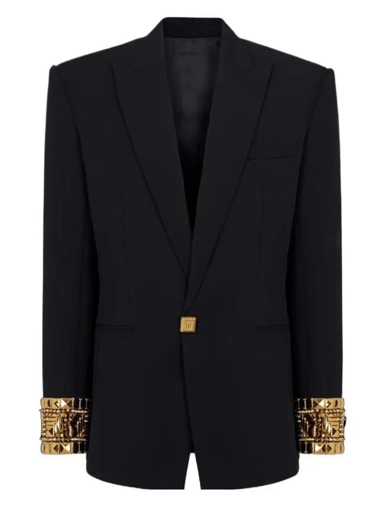 Newest Fashion 2024 Designer Jacket Women's Slim Fitting Sleeve Beading Single Button Blazer Women
Newest Fashion 2024 Designer Jacket Women's Slim Fitting Sleeve Beading Single Button Blazer Women