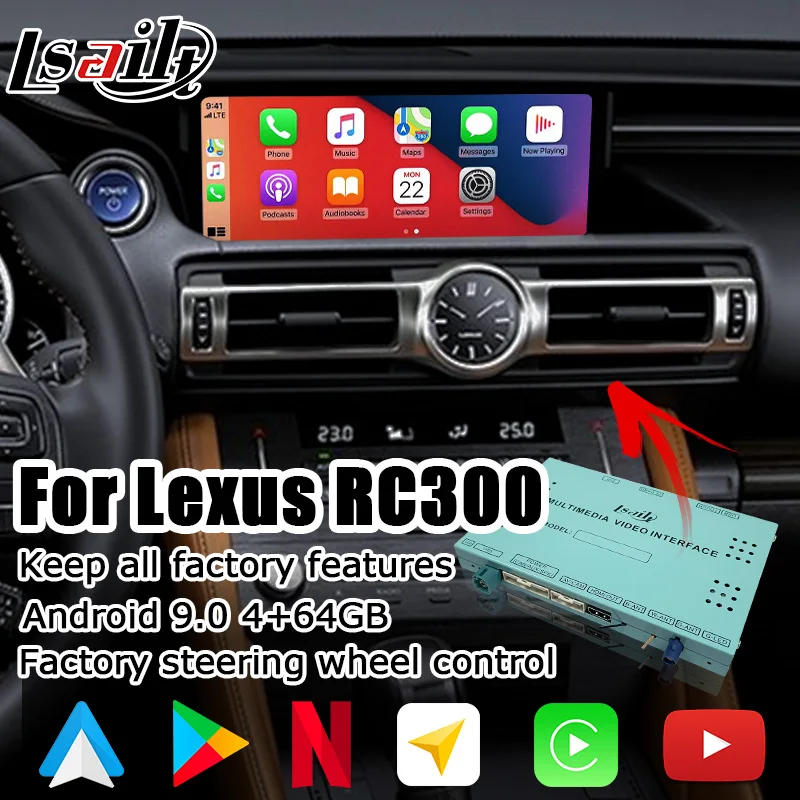 CP AA navigation box for Lexus RCF RC300h RC200t RC300 RC350 video interface 7 / 10.25 knob touch control lsailt
CP AA navigation box for Lexus RCF RC300h RC200t RC300 RC350 video interface 7 / 10.25 knob touch control lsailt