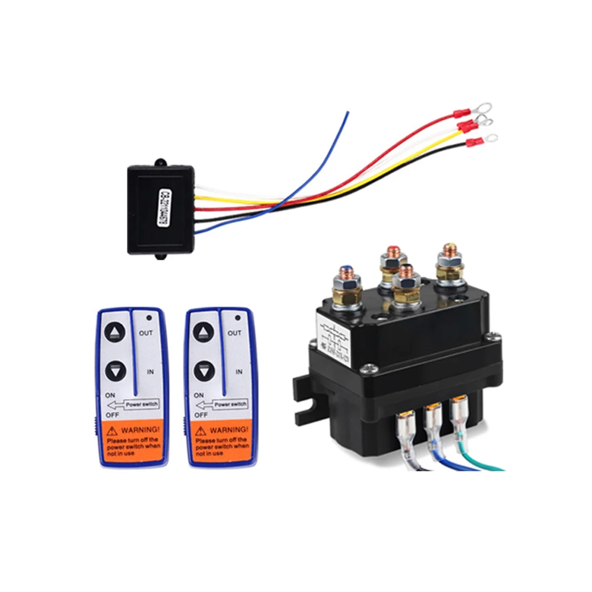 12V 250A Winch Remote Contactor Winch Control Solenoid Relay Twin Remote Kit Car Motorcycle Off Roaders Accessories
12V 250A Winch Remote Contactor Winch Control Solenoid Relay Twin Remote Kit Car Motorcycle Off Roaders Accessories