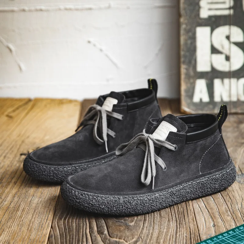 Shoes Men lace up cow suede leather shoes lace up high top boots Sneakers Men Flat Shoes Male Casual Board Shoes men sneakers
Shoes Men lace up cow suede leather shoes lace up high top boots Sneakers Men Flat Shoes Male Casual Board Shoes men sneakers