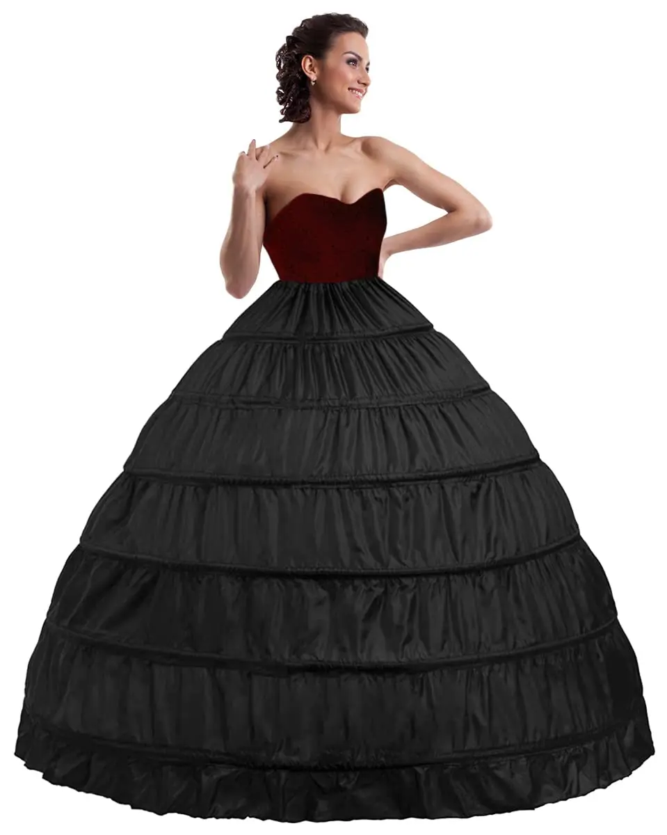 Women Crinoline Petticoat A line Full 6 Hoop Skirt Slip Floor Length Crinoline Underskirt Wedding Petticoat
Women Crinoline Petticoat A line Full 6 Hoop Skirt Slip Floor Length Crinoline Underskirt Wedding Petticoat