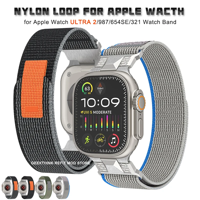 Браслет-петля для Apple Watch Ultra 2, нейлоновый спортивный ремешок для IWatch Series 9 8 7 6 5 4 Se, 44 мм 42 мм 45 мм
Браслет-петля для Apple Watch Ultra 2, нейлоновый спортивный ремешок для IWatch Series 9 8 7 6 5 4 Se, 44 мм 42 мм 45 мм