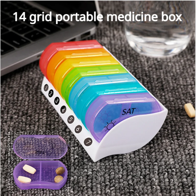 Pill Organizer 2 Times A Day,Pill Case Portable Weekly Pill Box for Purse with Storage Rack Hold Vitamins/Medications/Fish Oils
Pill Organizer 2 Times A Day,Pill Case Portable Weekly Pill Box for Purse with Storage Rack Hold Vitamins/Medications/Fish Oils