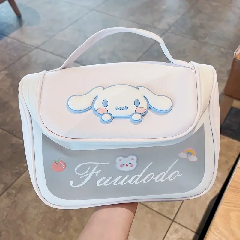 Sanrio Cinnamoroll My Melody Make Up Bag Large Capacity Portable Cartoon Waterproof Travel Toiletry Storage Handbag Girls Gift
Sanrio Cinnamoroll My Melody Make Up Bag Large Capacity Portable Cartoon Waterproof Travel Toiletry Storage Handbag Girls Gift
