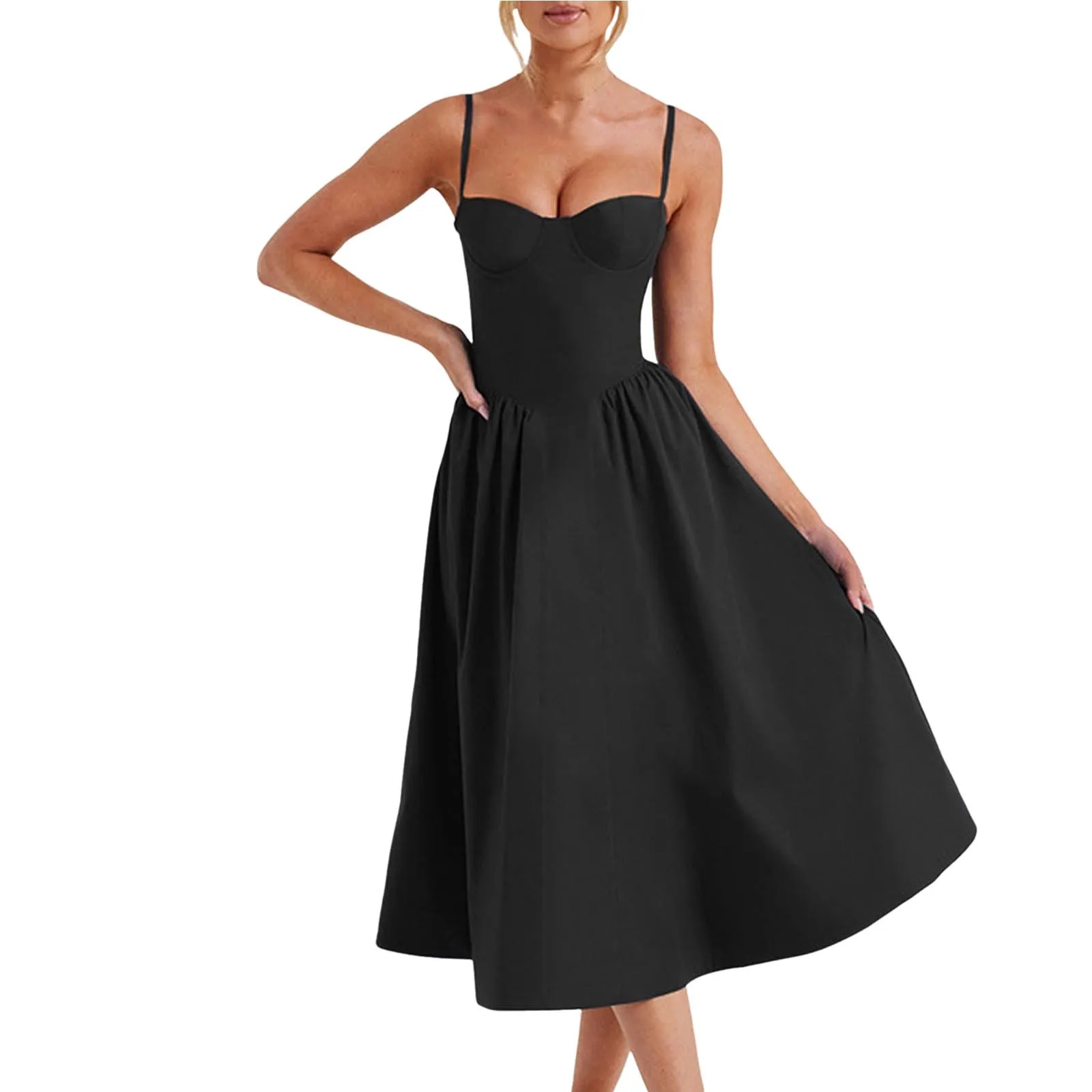 Women Sleeveless Sling Long Dress Summer Solid Color Backless A Line Bandage Dress J Gee Dresses
Women Sleeveless Sling Long Dress Summer Solid Color Backless A Line Bandage Dress J Gee Dresses