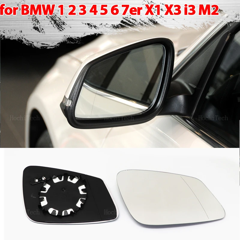 

Left&Right Side Blue Heated Wing Mirror Glass Wide Angle Rearview Mirror for BMW E84 F48 F20 F21 F40 F22 F23 F30 F31 F34 F10 F07