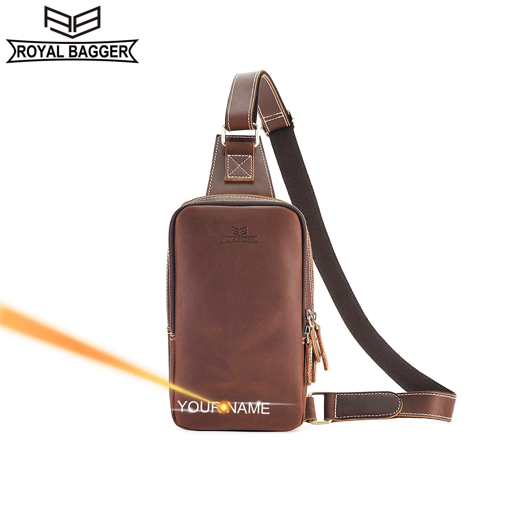 Royal Bagger Retro Chest Bags for Men Crazy Horse Leather Male Outdoor Travel Shoulder Crossbody Bag Genuine Cowhide 1367
Royal Bagger Retro Chest Bags for Men Crazy Horse Leather Male Outdoor Travel Shoulder Crossbody Bag Genuine Cowhide 1367