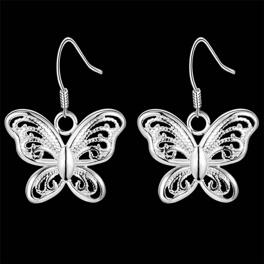 korean fashion 925 Stamp Silver color Beautiful butterfly drop Earring for Women Holiday gifts classic party wedding Jewelry
korean fashion 925 Stamp Silver color Beautiful butterfly drop Earring for Women Holiday gifts classic party wedding Jewelry