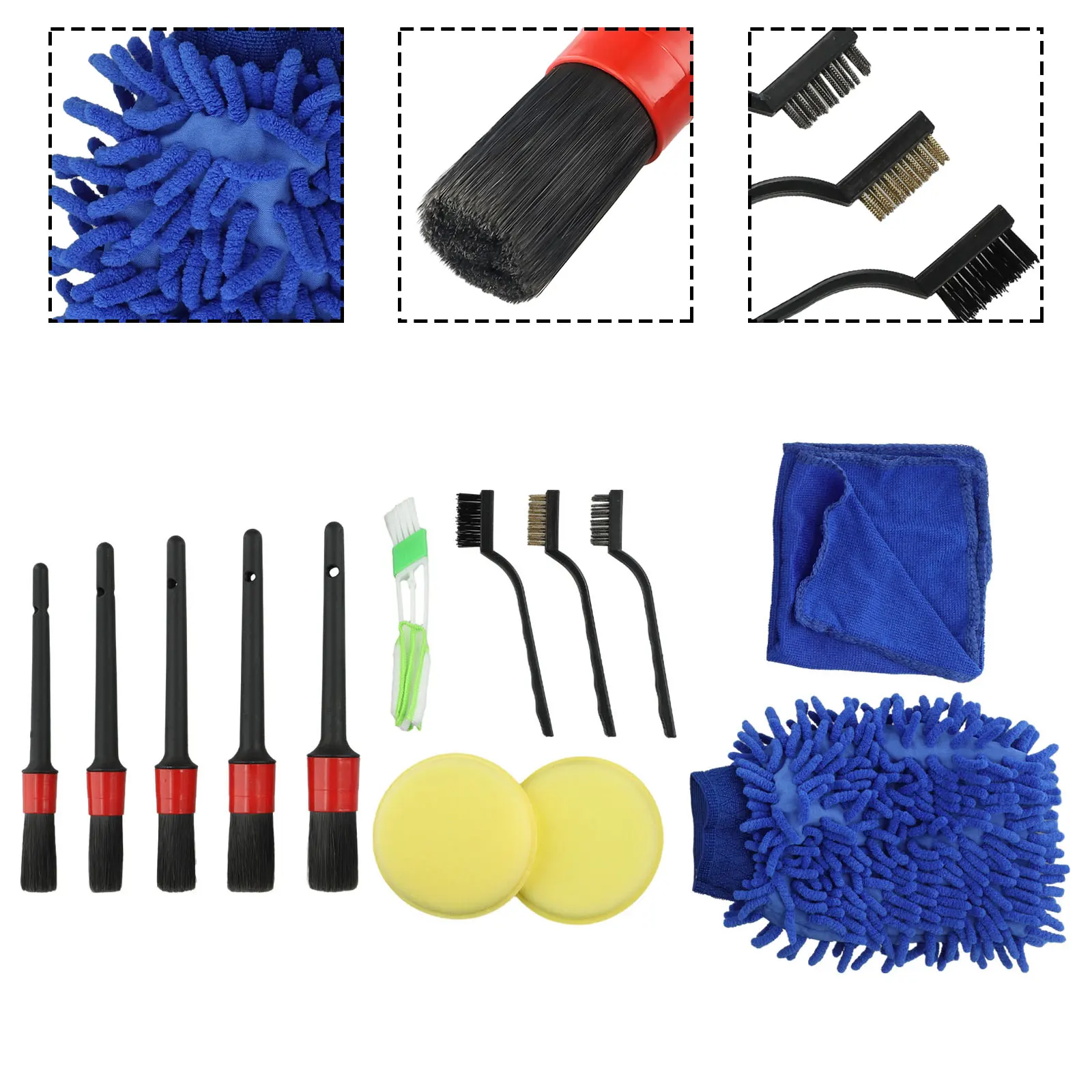 13Pcs Car Detailing Brushes Kits Car Cleaning Kit Detailing Brush Cleaning Gloves Car Cleaner Brush Set Cars Cleaning Tools
13Pcs Car Detailing Brushes Kits Car Cleaning Kit Detailing Brush Cleaning Gloves Car Cleaner Brush Set Cars Cleaning Tools