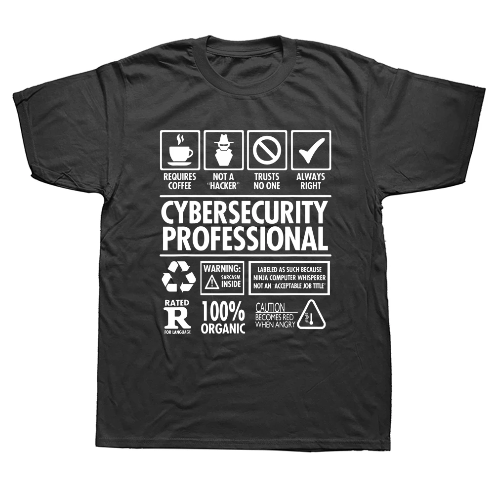 Cybersecurity Professional Not a Hacker Funny Job T Shirts Graphic Cotton Streetwear Short Sleeve Birthday Gifts Summer T-shirt
Cybersecurity Professional Not a Hacker Funny Job T Shirts Graphic Cotton Streetwear Short Sleeve Birthday Gifts Summer T-shirt