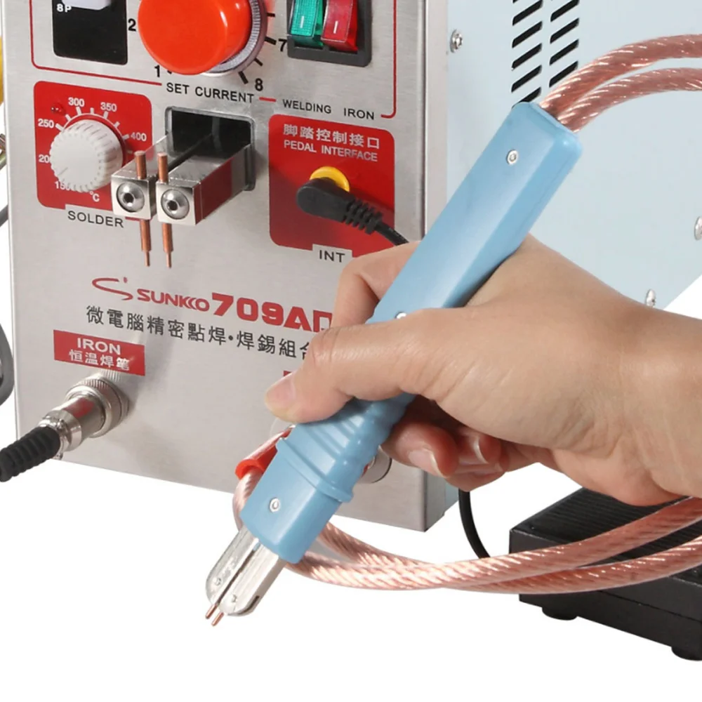 SUNKKO HB-71A Battery Spot Welding Pen Lithium Battery Professional Welding Pen For 709A 709AD Series Spot Welders Y type O type
SUNKKO HB-71A Battery Spot Welding Pen Lithium Battery Professional Welding Pen For 709A 709AD Series Spot Welders Y type O type