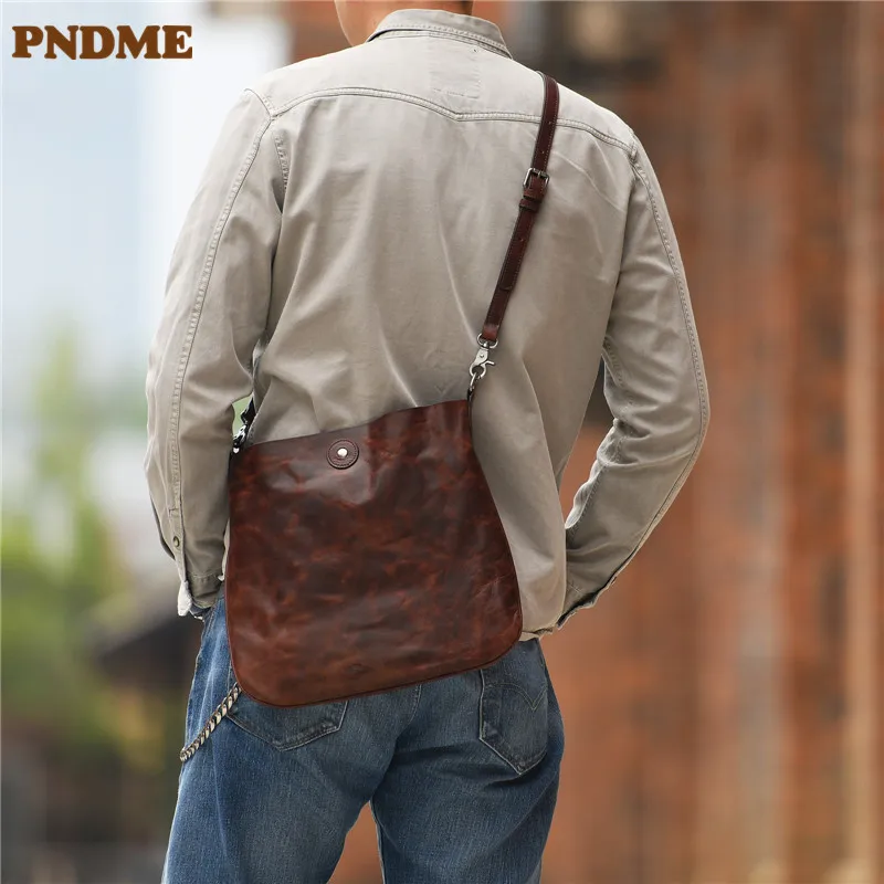 PNDME fashion luxury designer genuine leather men's messenger bag outdoor daily personality natural real cowhide shoulder bag
PNDME fashion luxury designer genuine leather men's messenger bag outdoor daily personality natural real cowhide shoulder bag