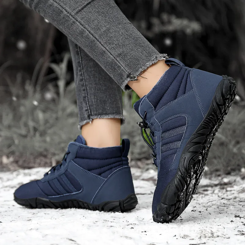 

Winter Booties for Men Women Snow Bare Foot Casual Shoes Outdoor Work Shoes or Trekking Climbing Working High Ankle Snow Boot