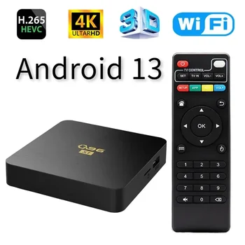 Q96 X1 스마트 TV 장치 HD 4K 디코더 안드로이드 13 AllWinner H3 WiFi 4G 8GB 128GB 멀티미디어 플레이어 IPTV 안드로이드 TV 박스