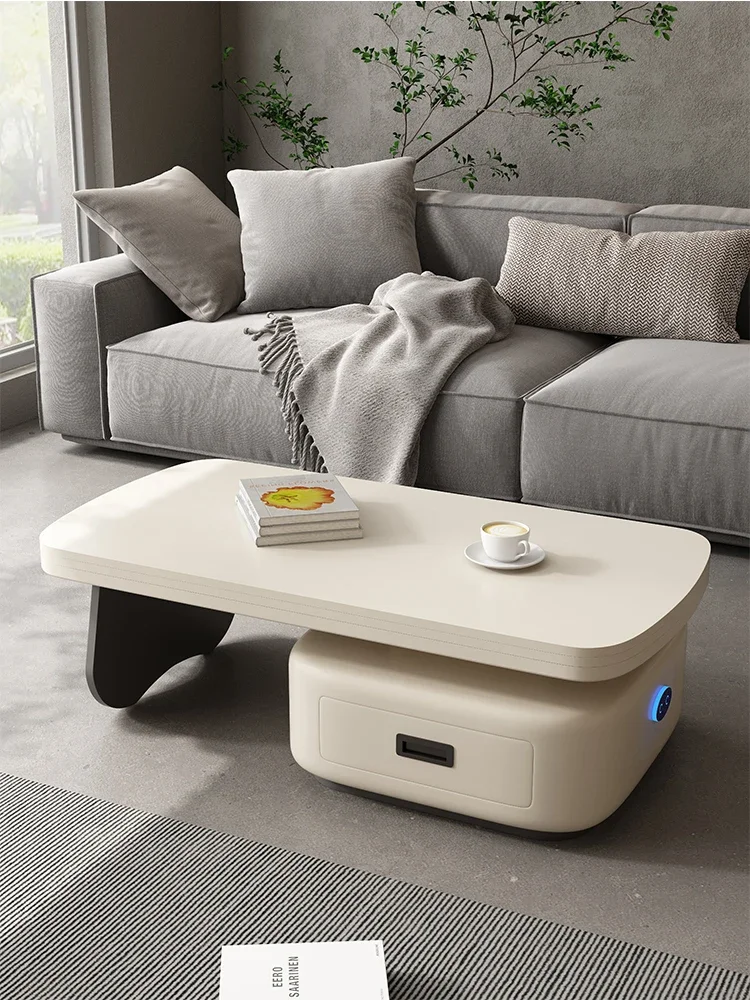 Electric Lifting Coffee Table Dual-Purpose Multifunctional Folding Dining Table Cream Style Simple Movable
Electric Lifting Coffee Table Dual-Purpose Multifunctional Folding Dining Table Cream Style Simple Movable