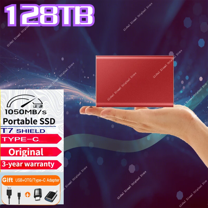 Portable SSD Sata M.2 Mobile External Solid State Drives USB3.1 Typc-C 500GB 1TB 2TB 4TB Hard Disk Drive for Laptops Desktop PS5
Portable SSD Sata M.2 Mobile External Solid State Drives USB3.1 Typc-C 500GB 1TB 2TB 4TB Hard Disk Drive for Laptops Desktop PS5