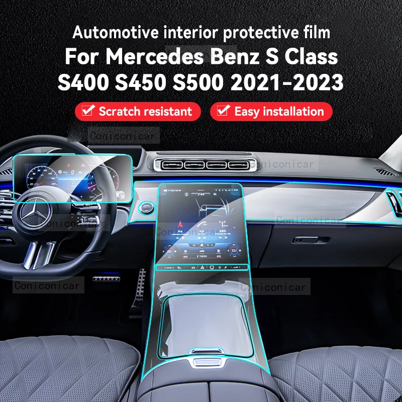 For Merceds Benz S Class S400 S450 S500 2021-2023 Car Interior Gearbox Panel Anti-Scratch Protective Repair Film Accessories
For Merceds Benz S Class S400 S450 S500 2021-2023 Car Interior Gearbox Panel Anti-Scratch Protective Repair Film Accessories