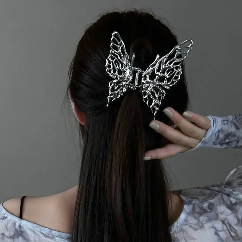 Korea INS Bright Silver Cross Geometric Hairpin Butterfly Grab Clip Hair Claw Woman Girls Styling Barrette Headdress
Korea INS Bright Silver Cross Geometric Hairpin Butterfly Grab Clip Hair Claw Woman Girls Styling Barrette Headdress