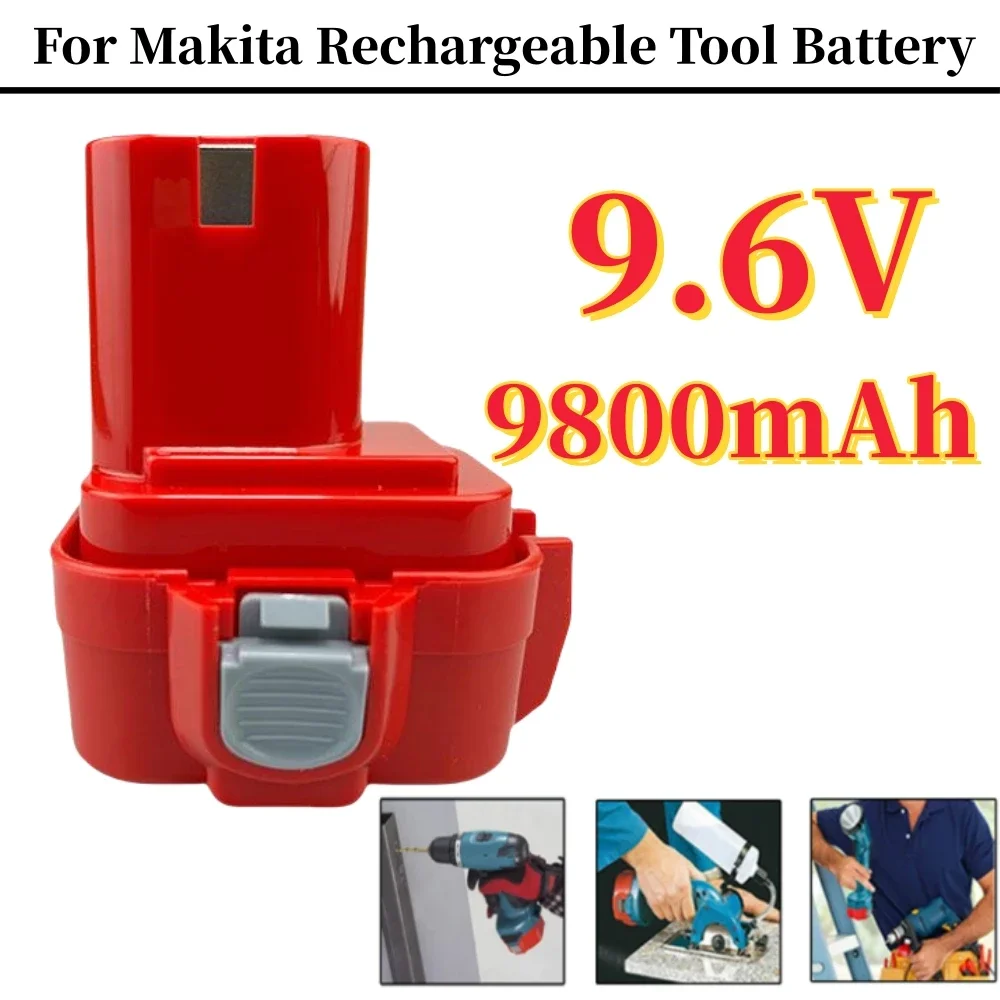 9.6V 9800mAh Rechargeable Battery Pack Power Tool Battery Cordless Drill for Makita 9120 9122 PA09 6207D Bateria
9.6V 9800mAh Rechargeable Battery Pack Power Tool Battery Cordless Drill for Makita 9120 9122 PA09 6207D Bateria