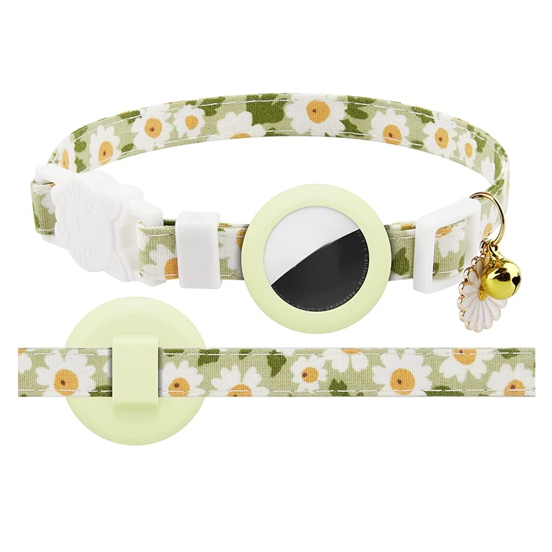 

For Air Tag Cat Collar, Cat Collar, Kitten Collar Breakaway With Silicone Holder, For Girl Boy Cats