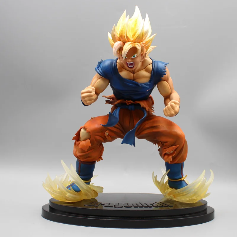 

Dragon Ball Z Son Goku Action Figure Anime DBZ Super Saiyan Figuras Toys GK Statue Collection Model Ornaments Gift for Children