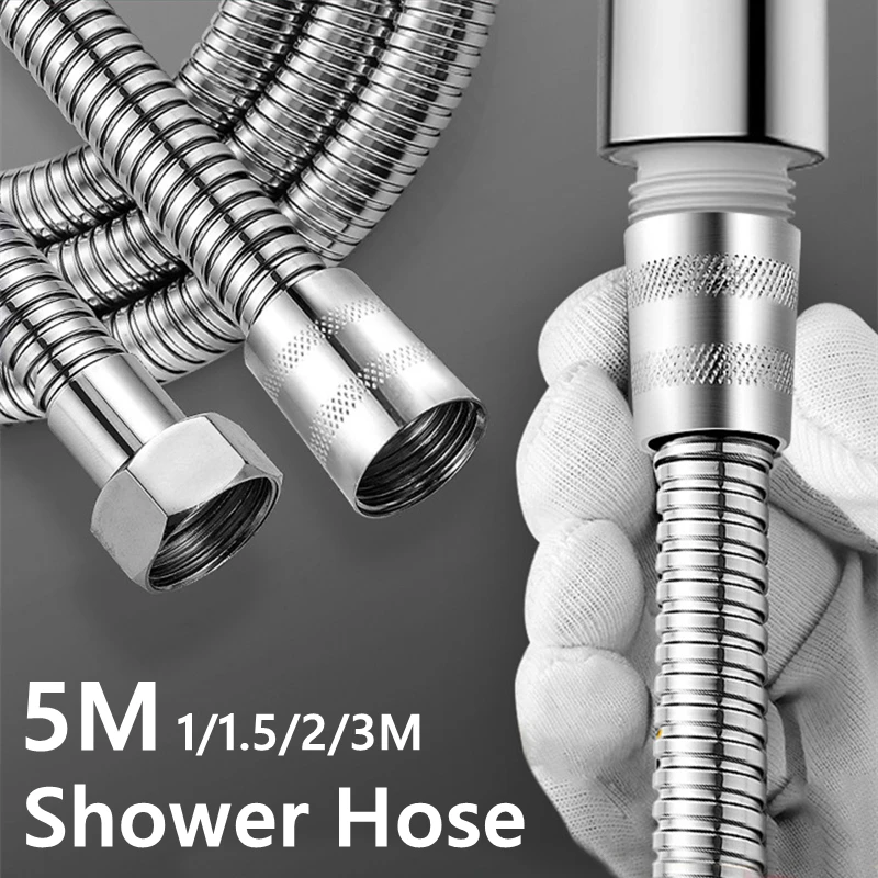 HOM High Pressure Shower Hose Plumbing for Bathroom Accessories Stainless steel Flexible Anti Winding GI/2” Universal Hose
HOM High Pressure Shower Hose Plumbing for Bathroom Accessories Stainless steel Flexible Anti Winding GI/2” Universal Hose