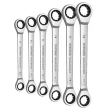 Double-head Ratcheting Wrench Set 72-Tooth Double Box End Wrench Set, Chrome Vanadium Steel
Double-head Ratcheting Wrench Set 72-Tooth Double Box End Wrench Set, Chrome Vanadium Steel