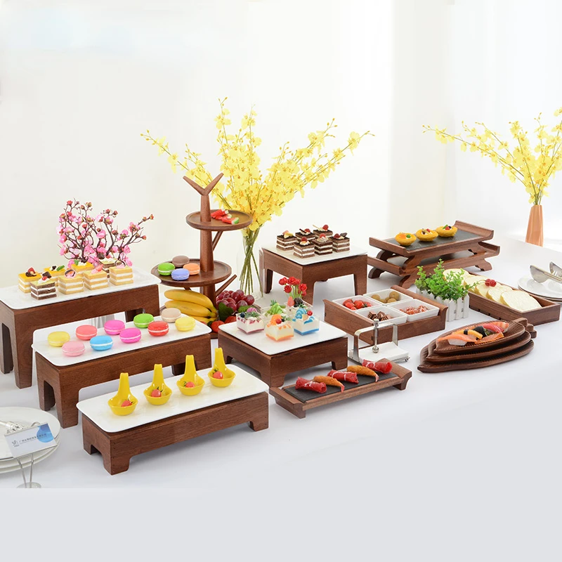 Buffet, coffee break, shelf cold meal, wooden snack stand, sushi pastry, dessert table, banquet press conference, display stand
Buffet, coffee break, shelf cold meal, wooden snack stand, sushi pastry, dessert table, banquet press conference, display stand