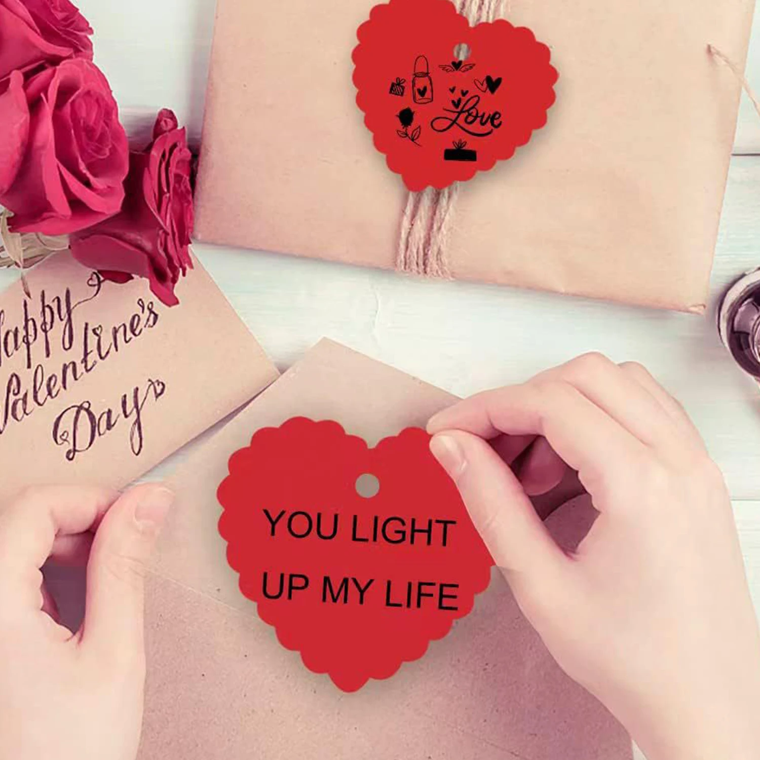 100pcs DIY Love Heart Shaped Tag Kraft Paper Blank Card for Wedding Birthday Holiday Cake Flower Gift Label Card
100pcs DIY Love Heart Shaped Tag Kraft Paper Blank Card for Wedding Birthday Holiday Cake Flower Gift Label Card