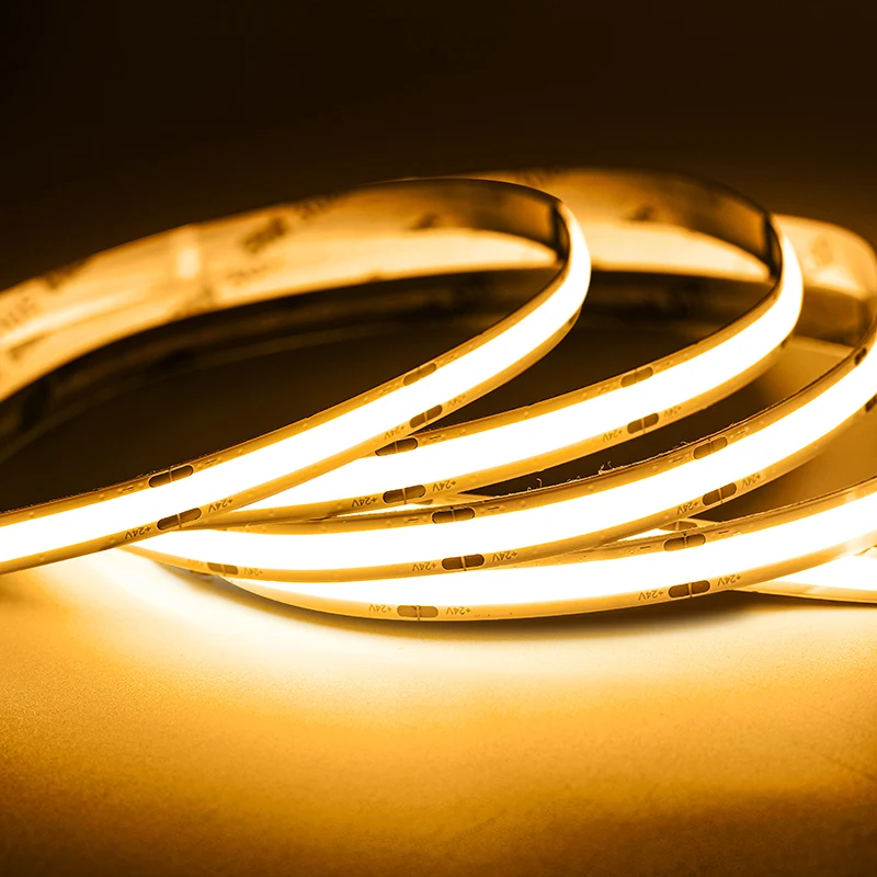 DC12V 24V COB LED Strip Light 320 480 LEDs/m High Density Flexible Led Light Warm Nature Cool White RA90 Linear Led Lights
DC12V 24V COB LED Strip Light 320 480 LEDs/m High Density Flexible Led Light Warm Nature Cool White RA90 Linear Led Lights