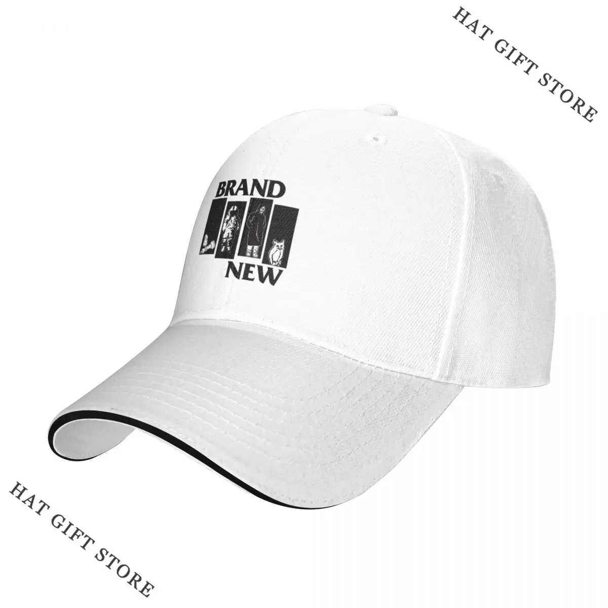 

Best Brand New Black Flag Band Parody Crossover Baseball Cap Hat Man For The Sun derby hat Women'S Hat Men'S