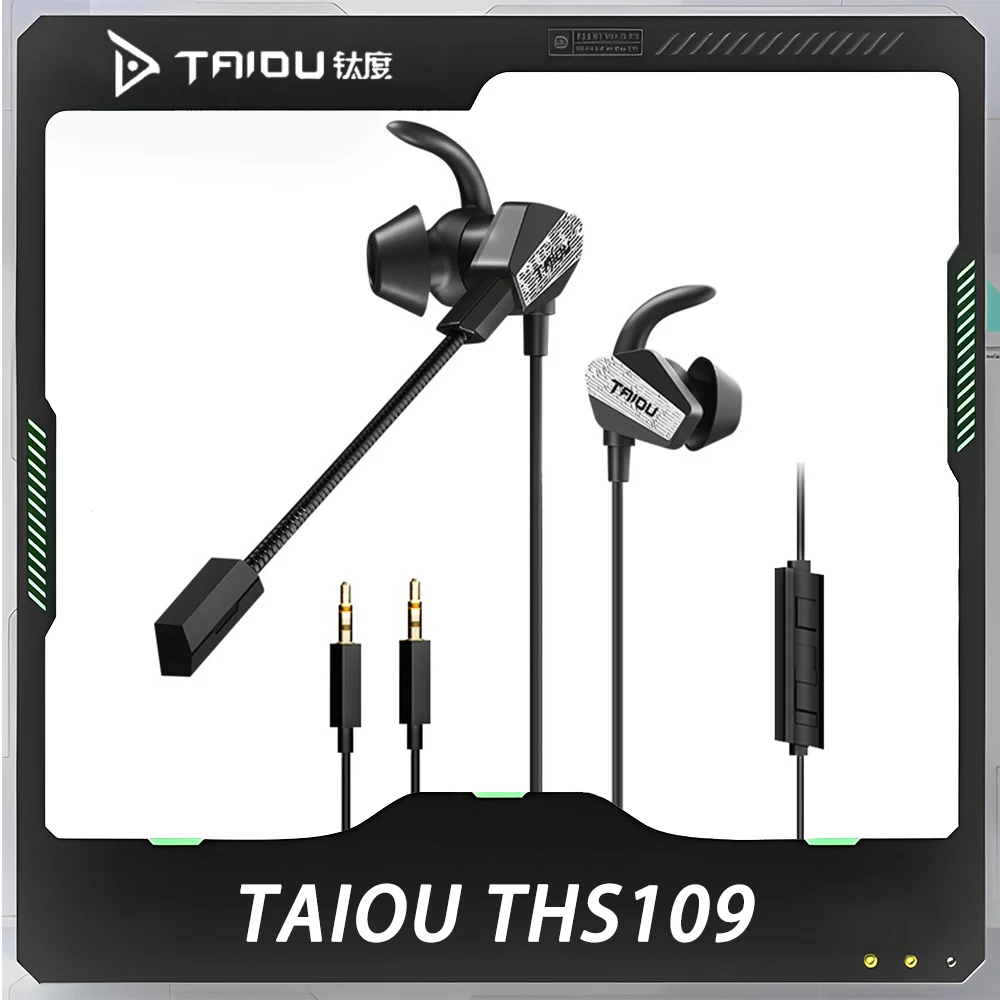 Наушники TAIOU THS109 PUBG Hifi Проводная стереогарнитура игровые универсальные с пшеницей Tws наушники-вкладыши Шумоподавление для электроспорта
Наушники TAIOU THS109 PUBG Hifi Проводная стереогарнитура игровые универсальные с пшеницей Tws наушники-вкладыши Шумоподавление для электроспорта