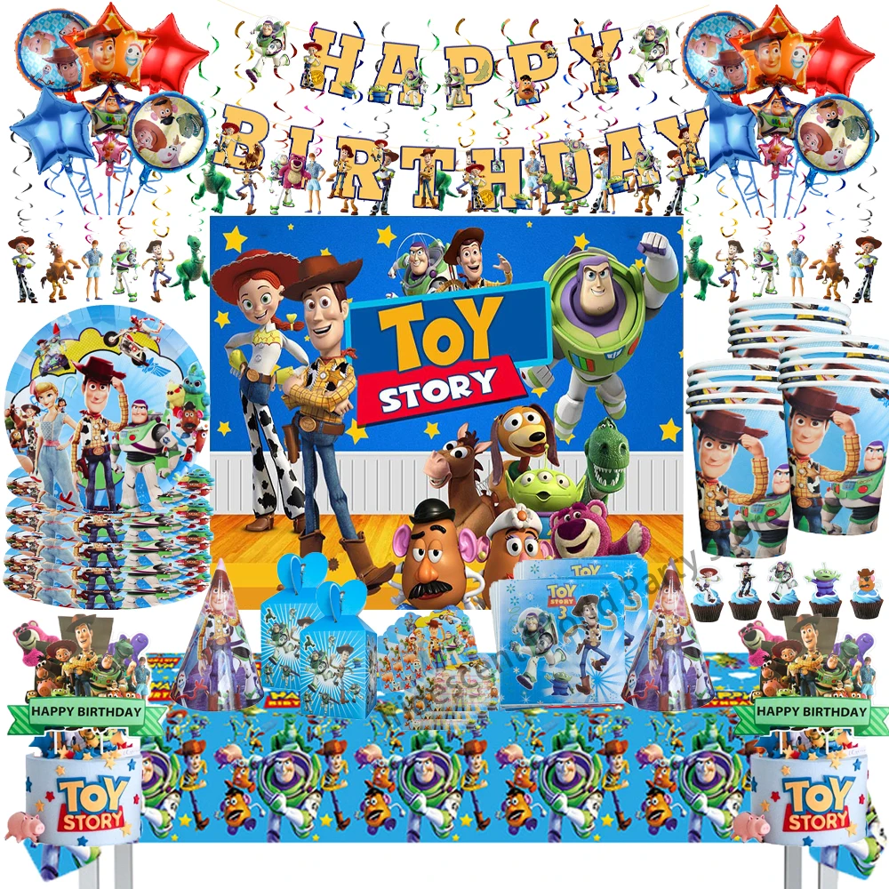 Disney Toy Story Disposable Tableware Party Decorations Cups & Plates Straws Tablecloth Kids Birthday Party Baby Shower Supplies
Disney Toy Story Disposable Tableware Party Decorations Cups & Plates Straws Tablecloth Kids Birthday Party Baby Shower Supplies