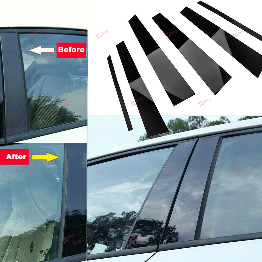 6pcs PC Gloss Black Window B-Pillars Protective Decorative Sticker For BMW 3 Series E90 2005-2012
6pcs PC Gloss Black Window B-Pillars Protective Decorative Sticker For BMW 3 Series E90 2005-2012