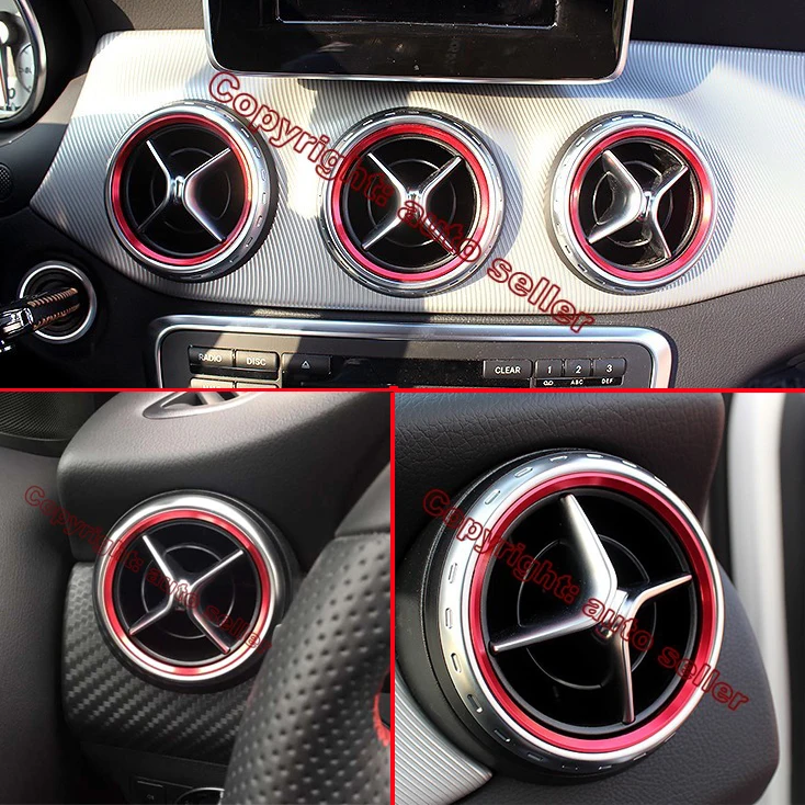 For Benz B Class W246 2012-2015 Aluminium Alloy Air Vent Outlet Ring Cover Outside Red 5Pcs Car Accessories Stickers W4
For Benz B Class W246 2012-2015 Aluminium Alloy Air Vent Outlet Ring Cover Outside Red 5Pcs Car Accessories Stickers W4