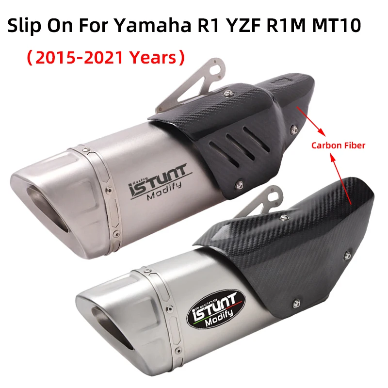 Slip On For Yamaha MT10 R1 YZF R1M 2015 - 2021 Motorcycle Modified Exhaust GP Escape With Carbon Fiber Heat Shield Muffler
Slip On For Yamaha MT10 R1 YZF R1M 2015 - 2021 Motorcycle Modified Exhaust GP Escape With Carbon Fiber Heat Shield Muffler
