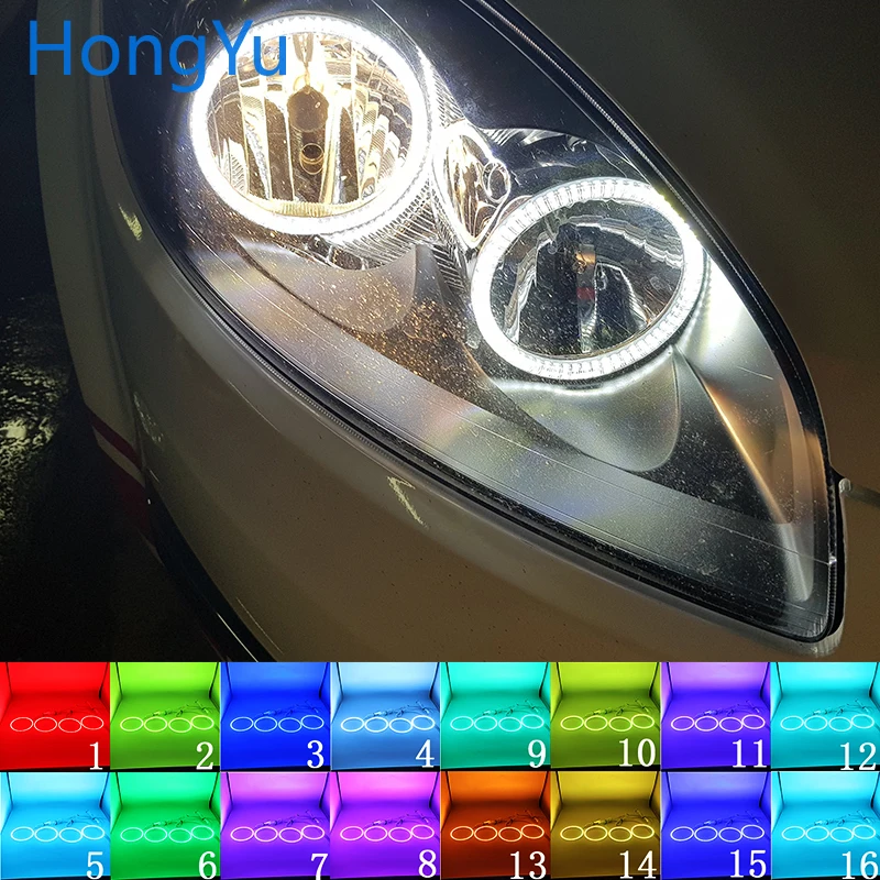 Latest Headlight Multi-color RGB LED Angel Eyes Halo Ring Eye DRL RF Remote Control for Fiat Linea 2007-2015 Accessories
Latest Headlight Multi-color RGB LED Angel Eyes Halo Ring Eye DRL RF Remote Control for Fiat Linea 2007-2015 Accessories